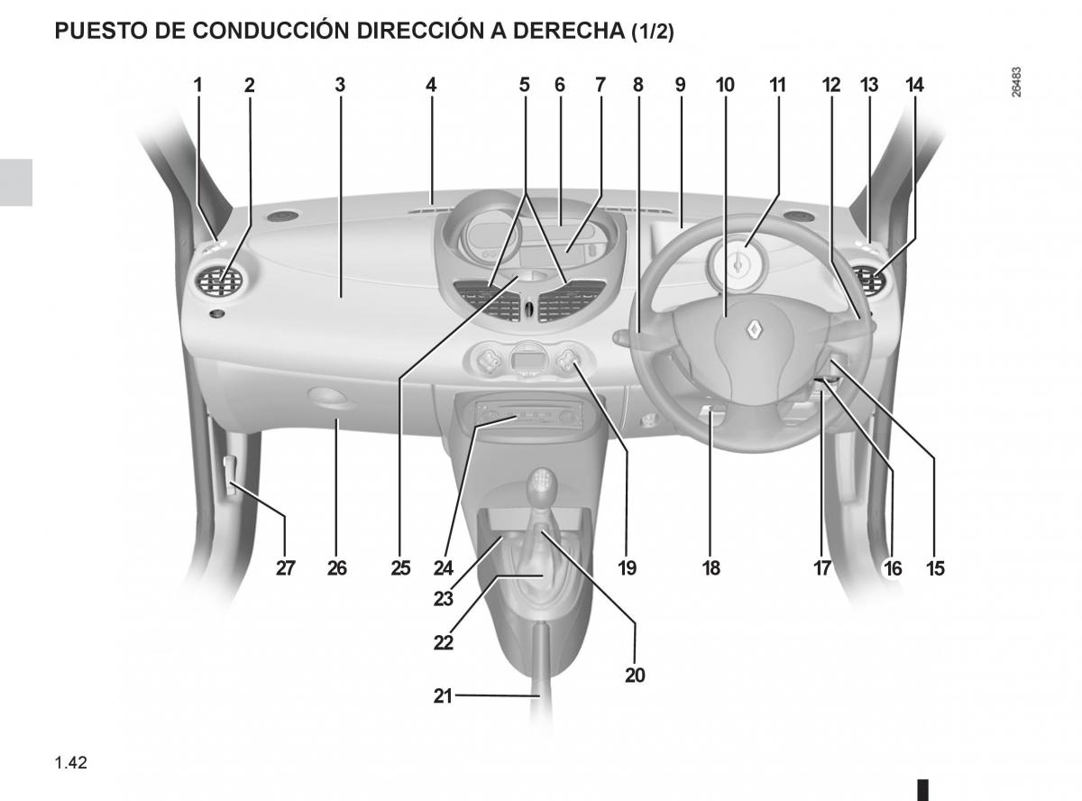 Renault Twingo II 2 manual del propietario / page 48