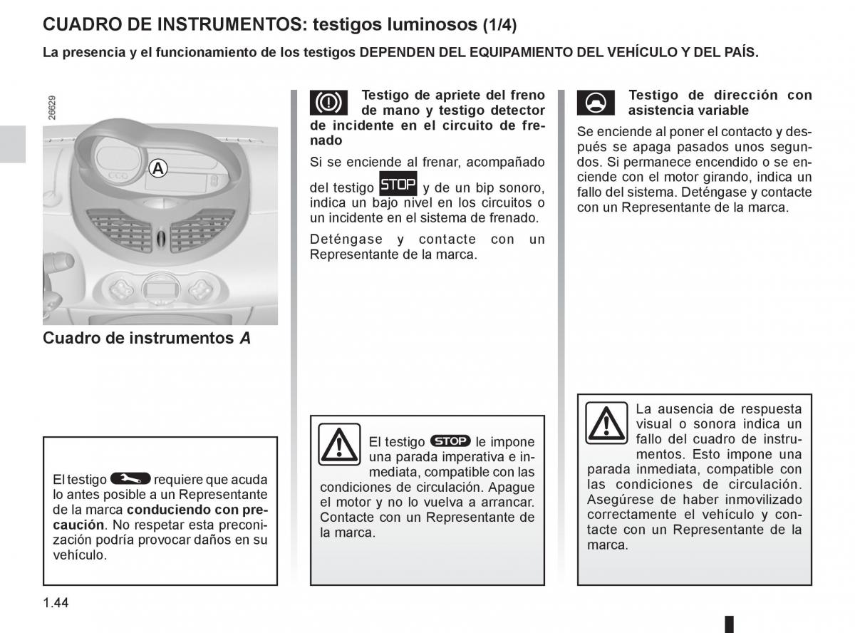 Renault Twingo II 2 manual del propietario / page 50