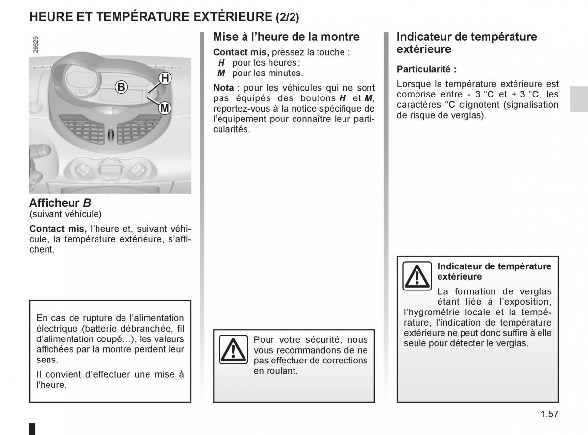 Renault Twingo II 2 manuel du proprietaire / page 63