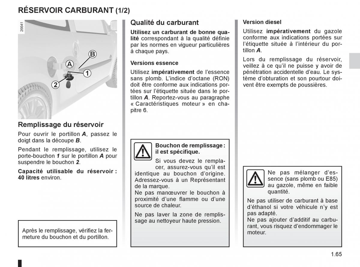 Renault Twingo II 2 manuel du proprietaire / page 71