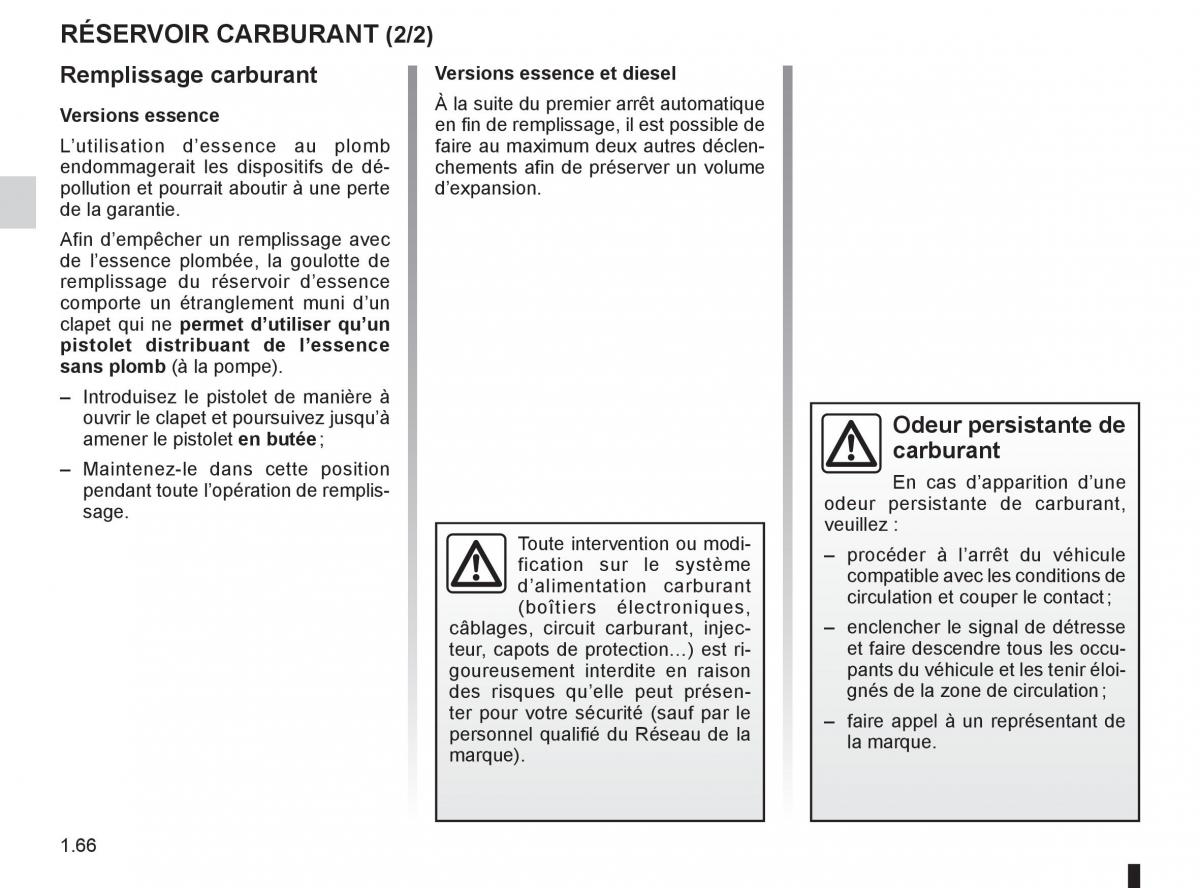 Renault Twingo II 2 manuel du proprietaire / page 72