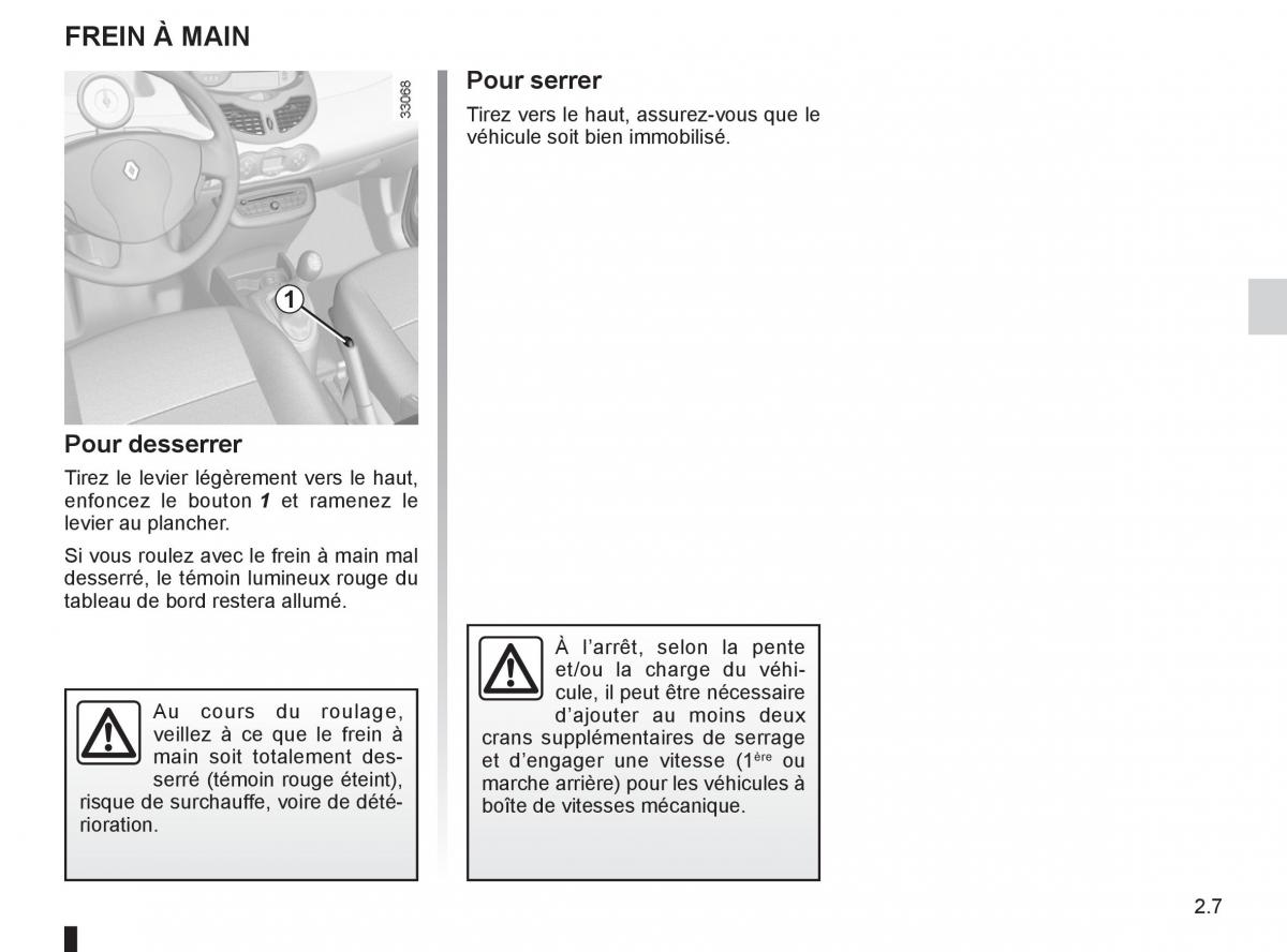 Renault Twingo II 2 manuel du proprietaire / page 79