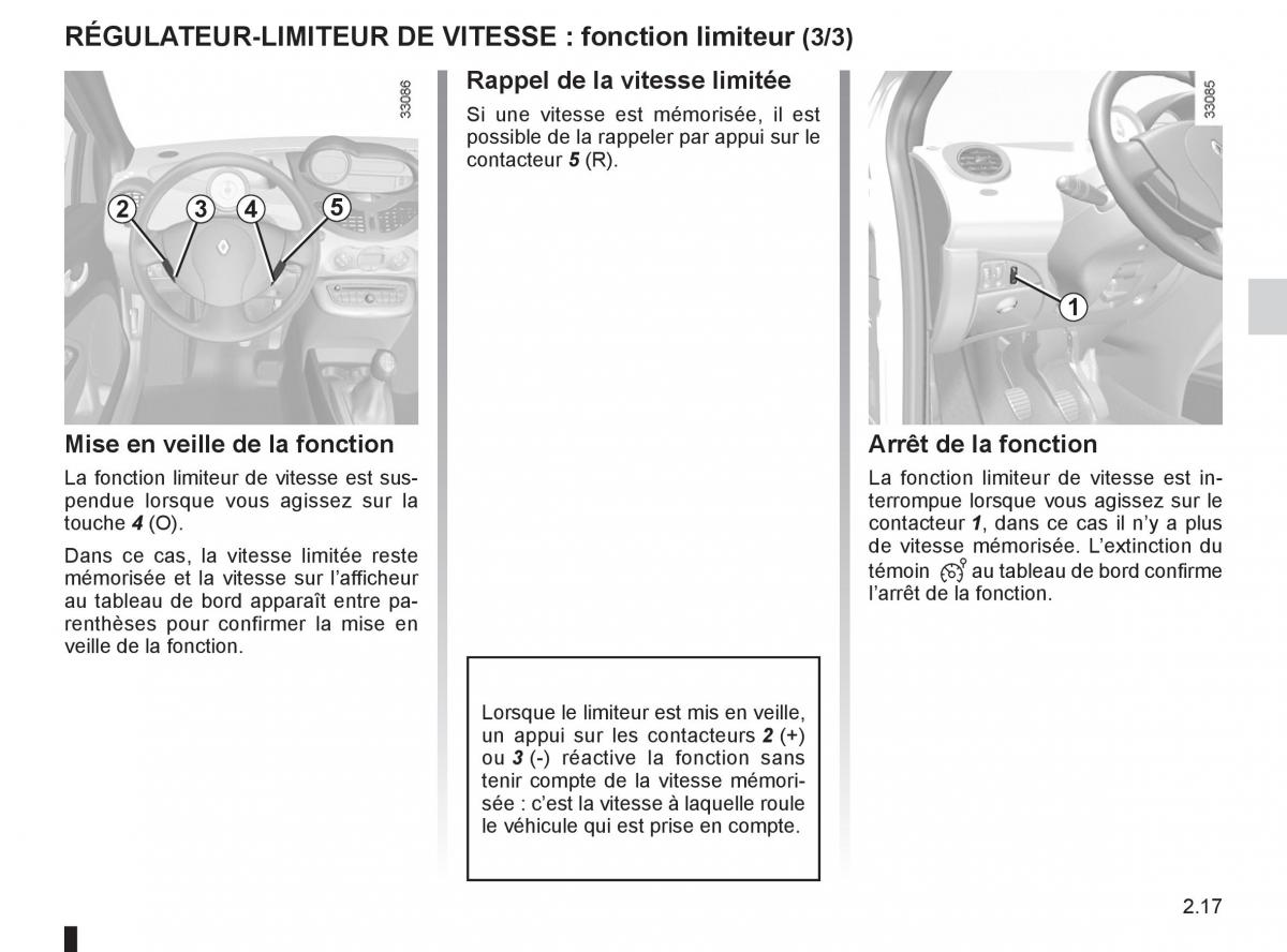 Renault Twingo II 2 manuel du proprietaire / page 89