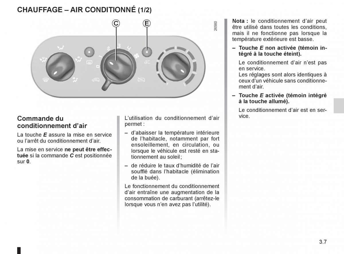 Renault Twingo II 2 manuel du proprietaire / page 105