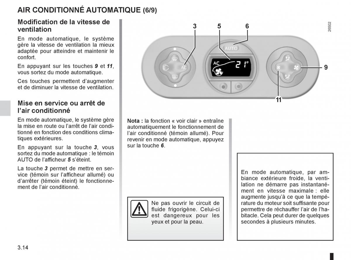 Renault Twingo II 2 manuel du proprietaire / page 112