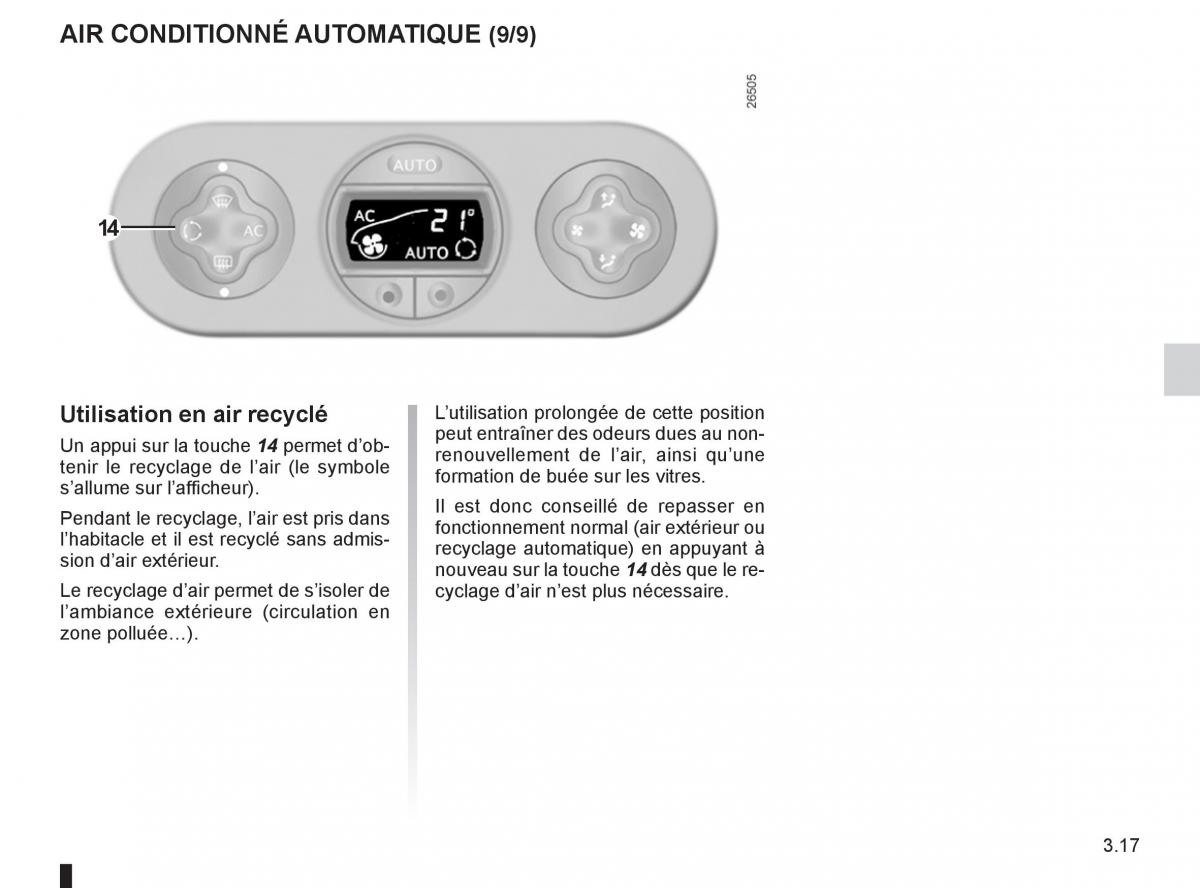 Renault Twingo II 2 manuel du proprietaire / page 115