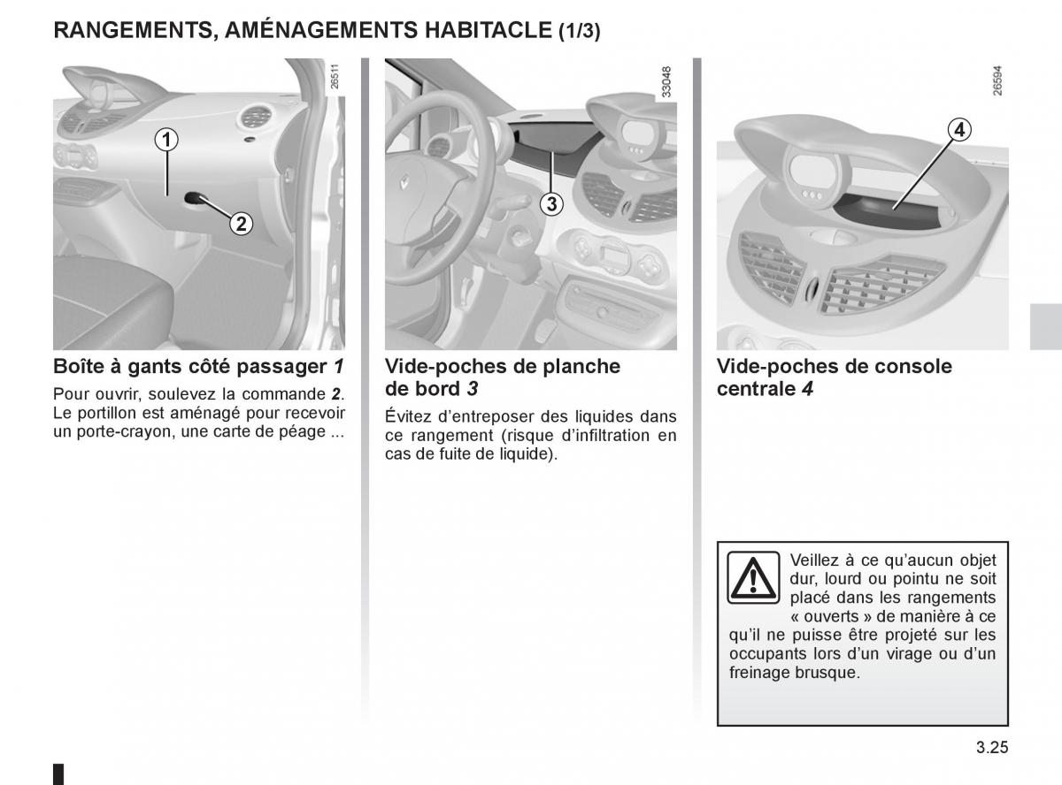 Renault Twingo II 2 manuel du proprietaire / page 123