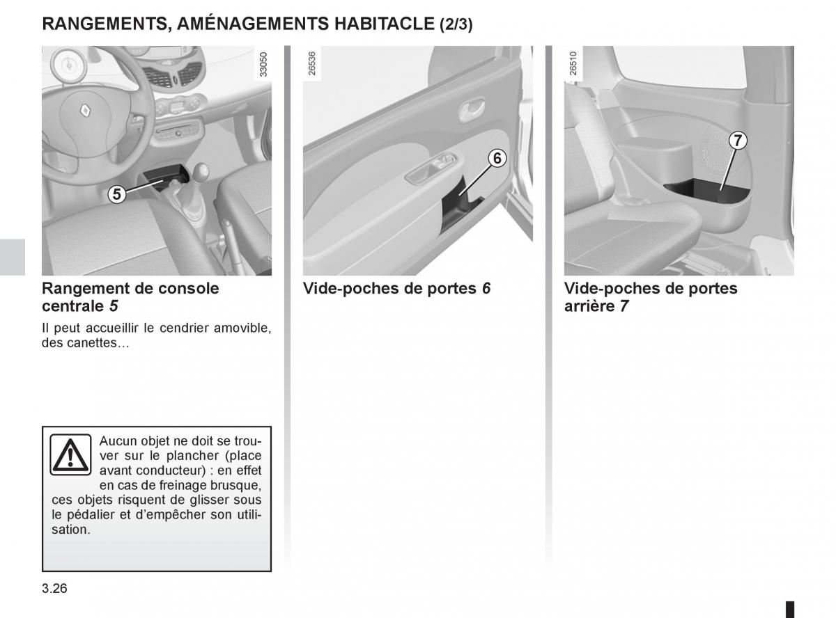 Renault Twingo II 2 manuel du proprietaire / page 124