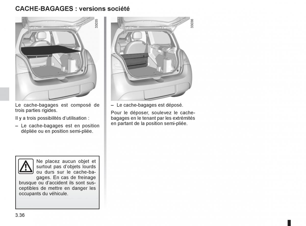 Renault Twingo II 2 manuel du proprietaire / page 134