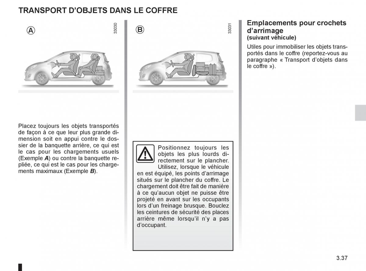 Renault Twingo II 2 manuel du proprietaire / page 135