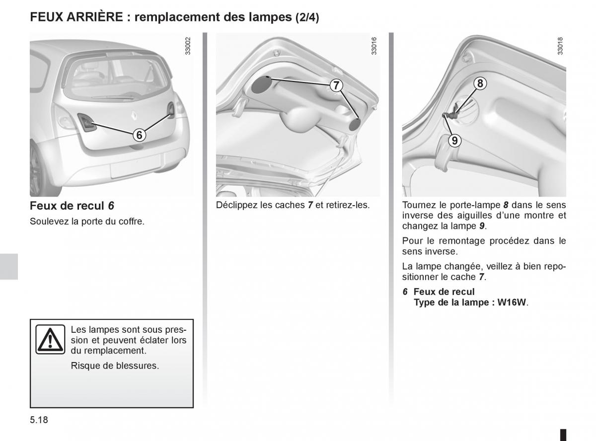 Renault Twingo II 2 manuel du proprietaire / page 172