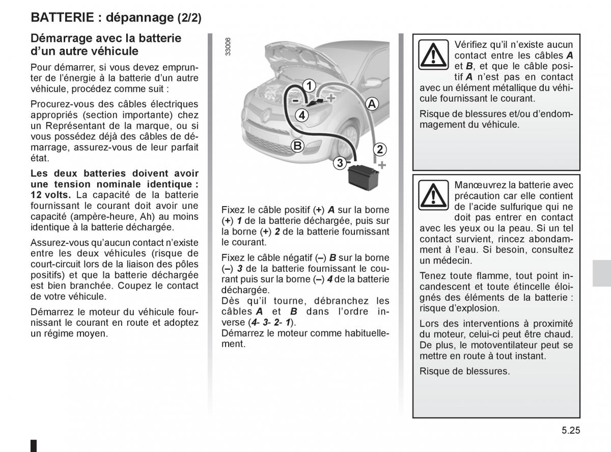 Renault Twingo II 2 manuel du proprietaire / page 179