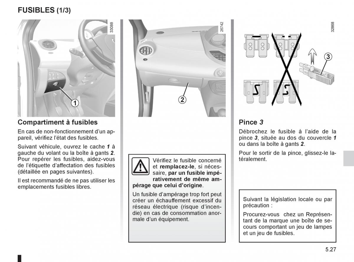 Renault Twingo II 2 manuel du proprietaire / page 181