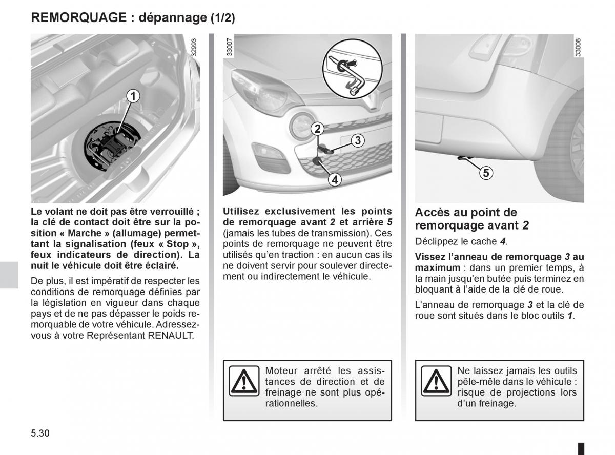 Renault Twingo II 2 manuel du proprietaire / page 184