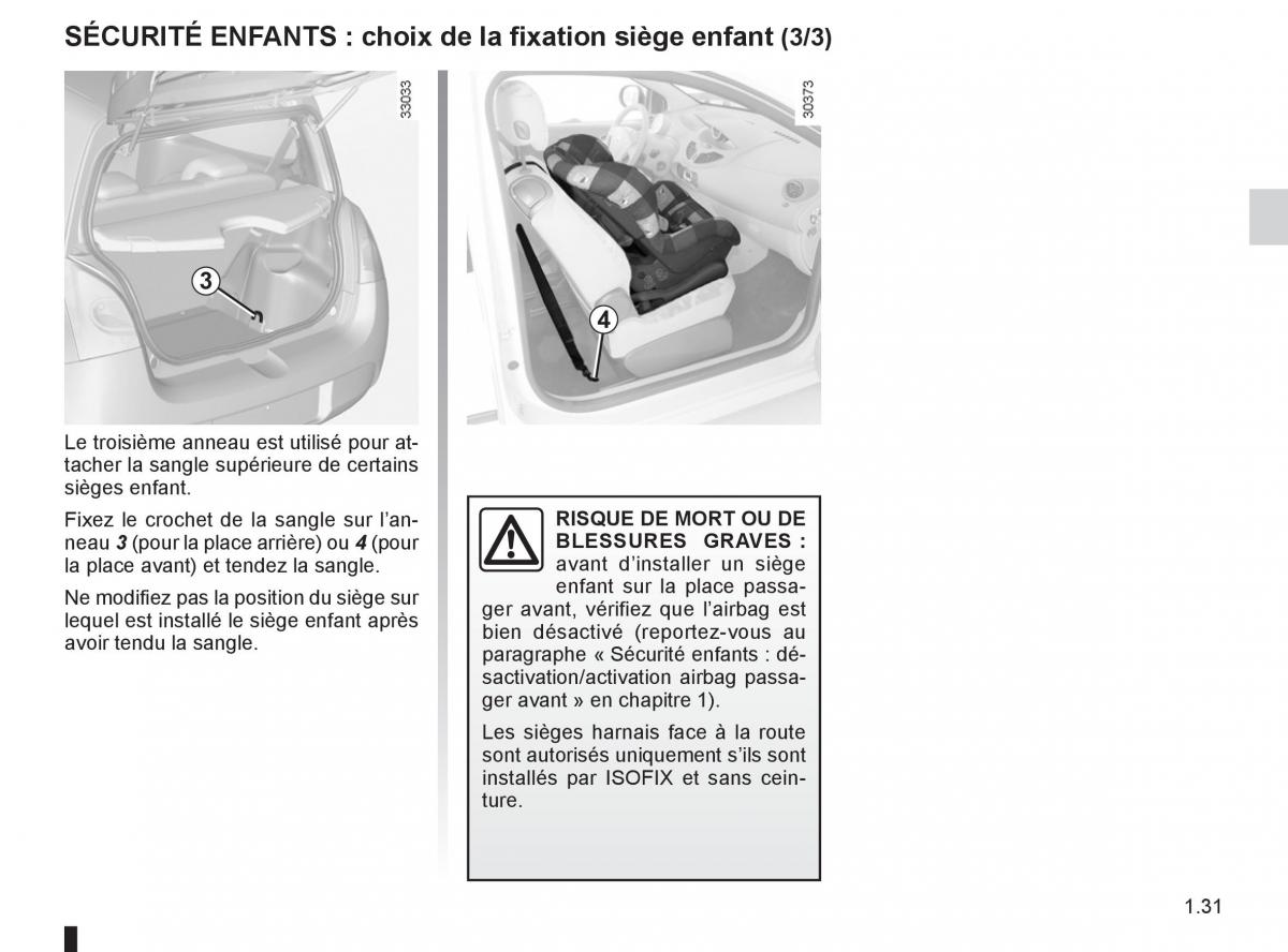 Renault Twingo II 2 manuel du proprietaire / page 37