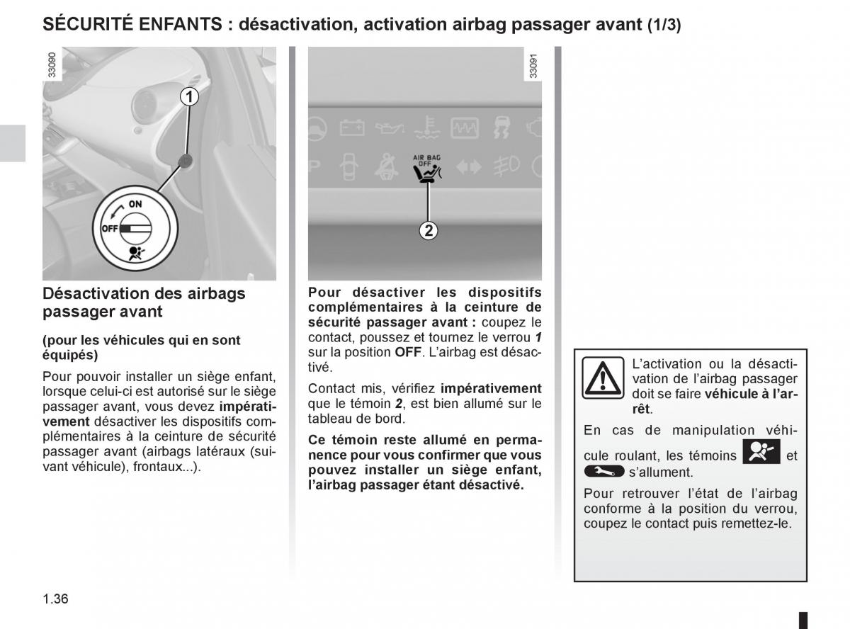 Renault Twingo II 2 manuel du proprietaire / page 42