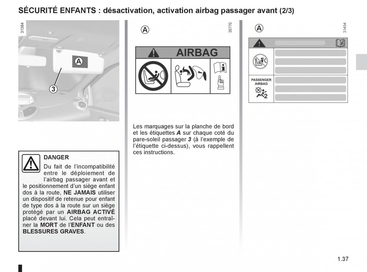 Renault Twingo II 2 manuel du proprietaire / page 43