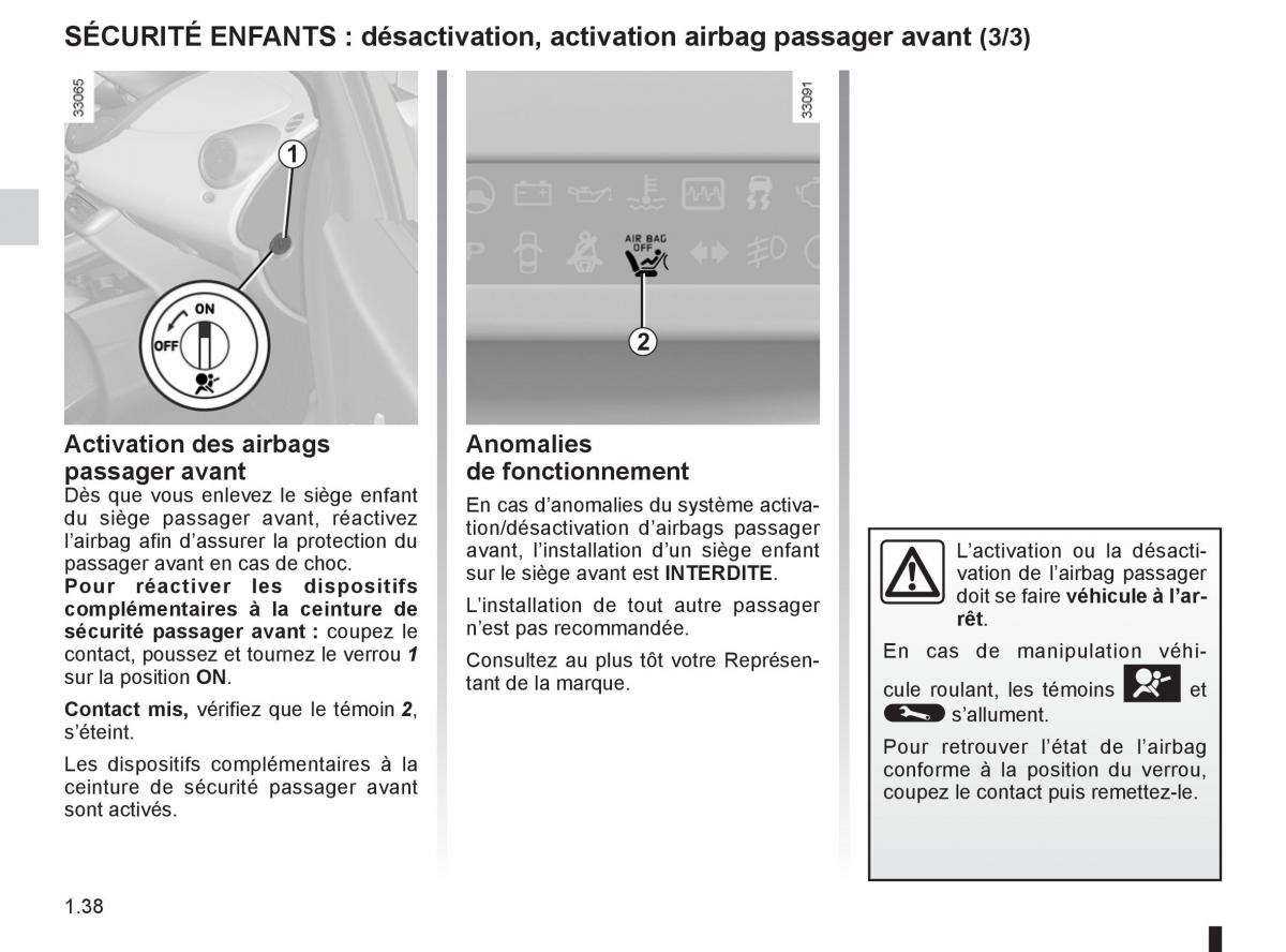 Renault Twingo II 2 manuel du proprietaire / page 44