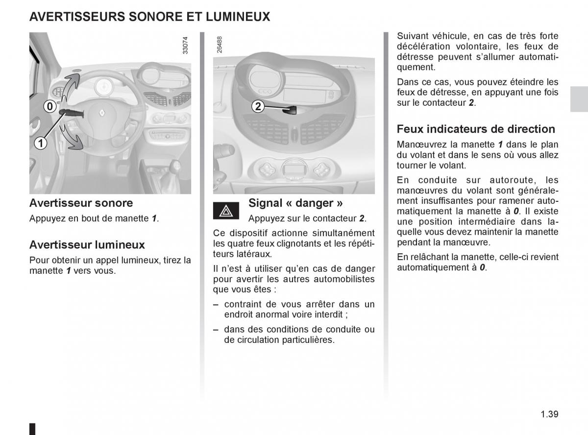 Renault Twingo II 2 manuel du proprietaire / page 45