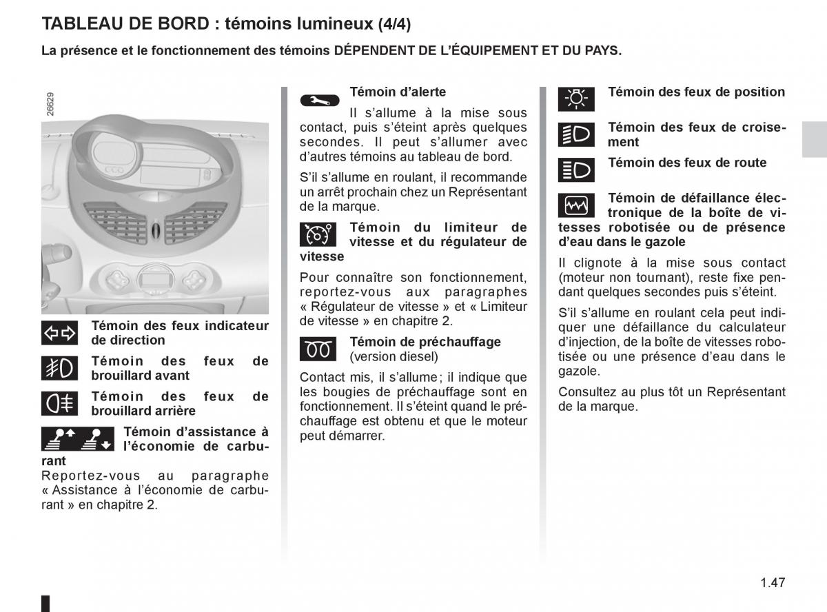 Renault Twingo II 2 manuel du proprietaire / page 53