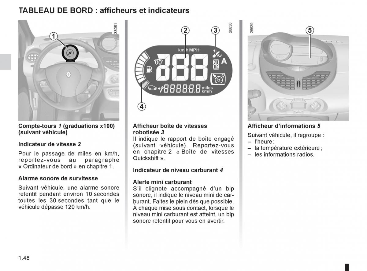 Renault Twingo II 2 manuel du proprietaire / page 54