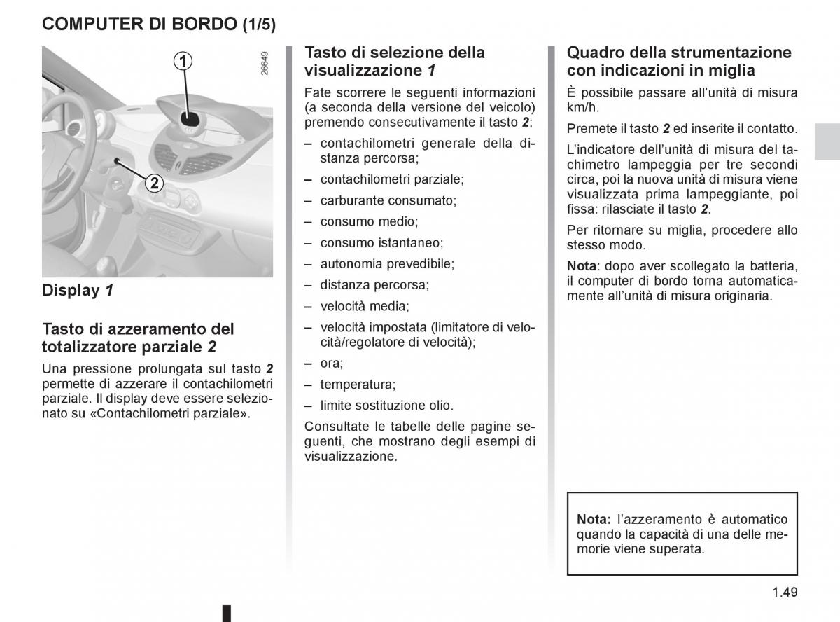 Renault Twingo II 2 manuale del proprietario / page 55