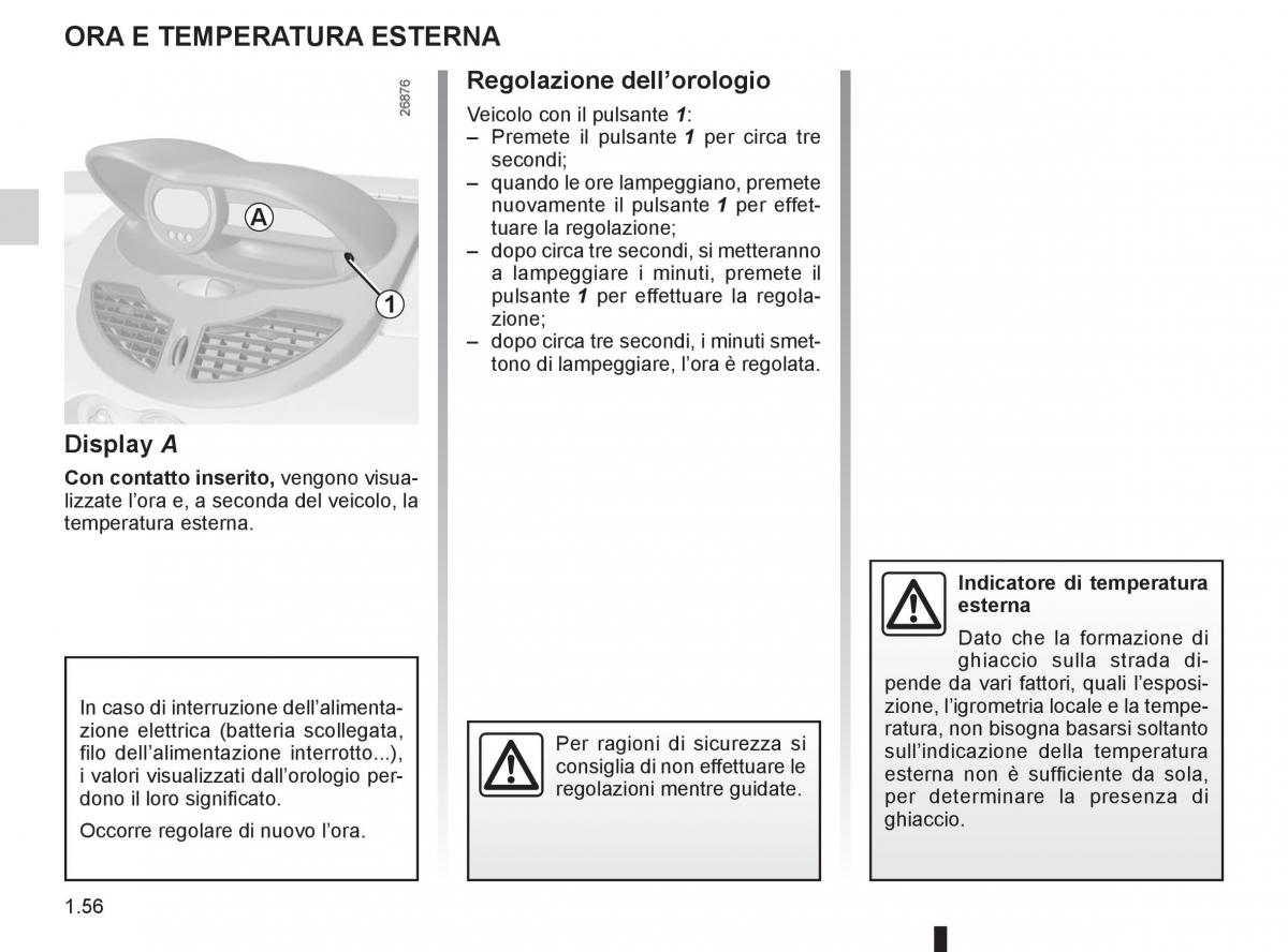 Renault Twingo II 2 manuale del proprietario / page 62