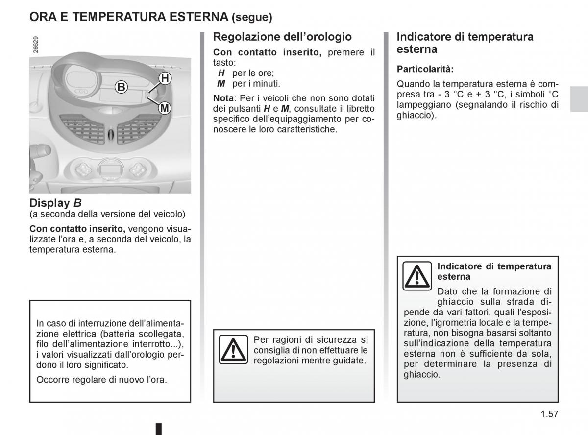 Renault Twingo II 2 manuale del proprietario / page 63