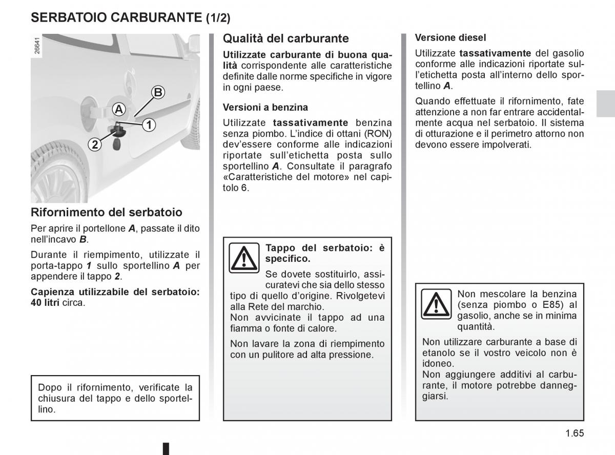 Renault Twingo II 2 manuale del proprietario / page 71