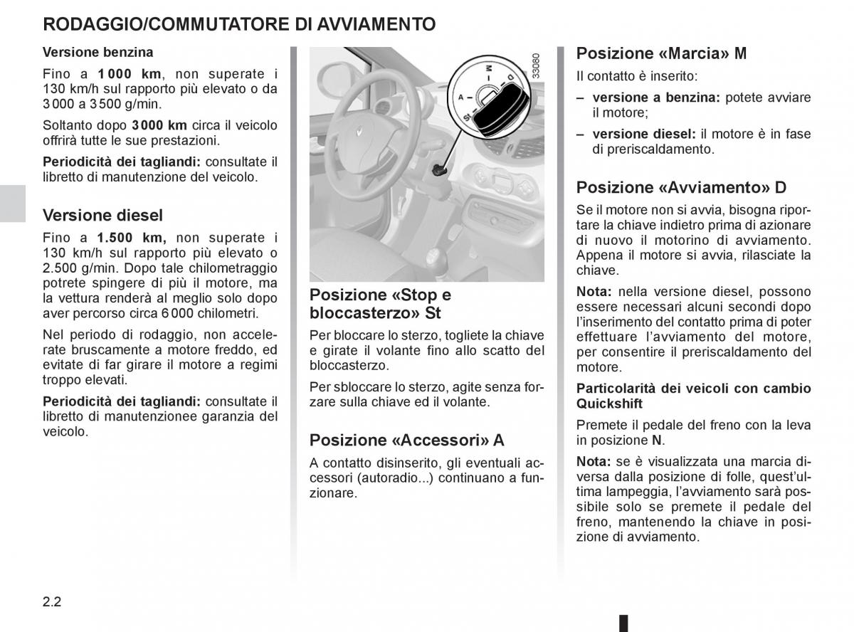 Renault Twingo II 2 manuale del proprietario / page 74