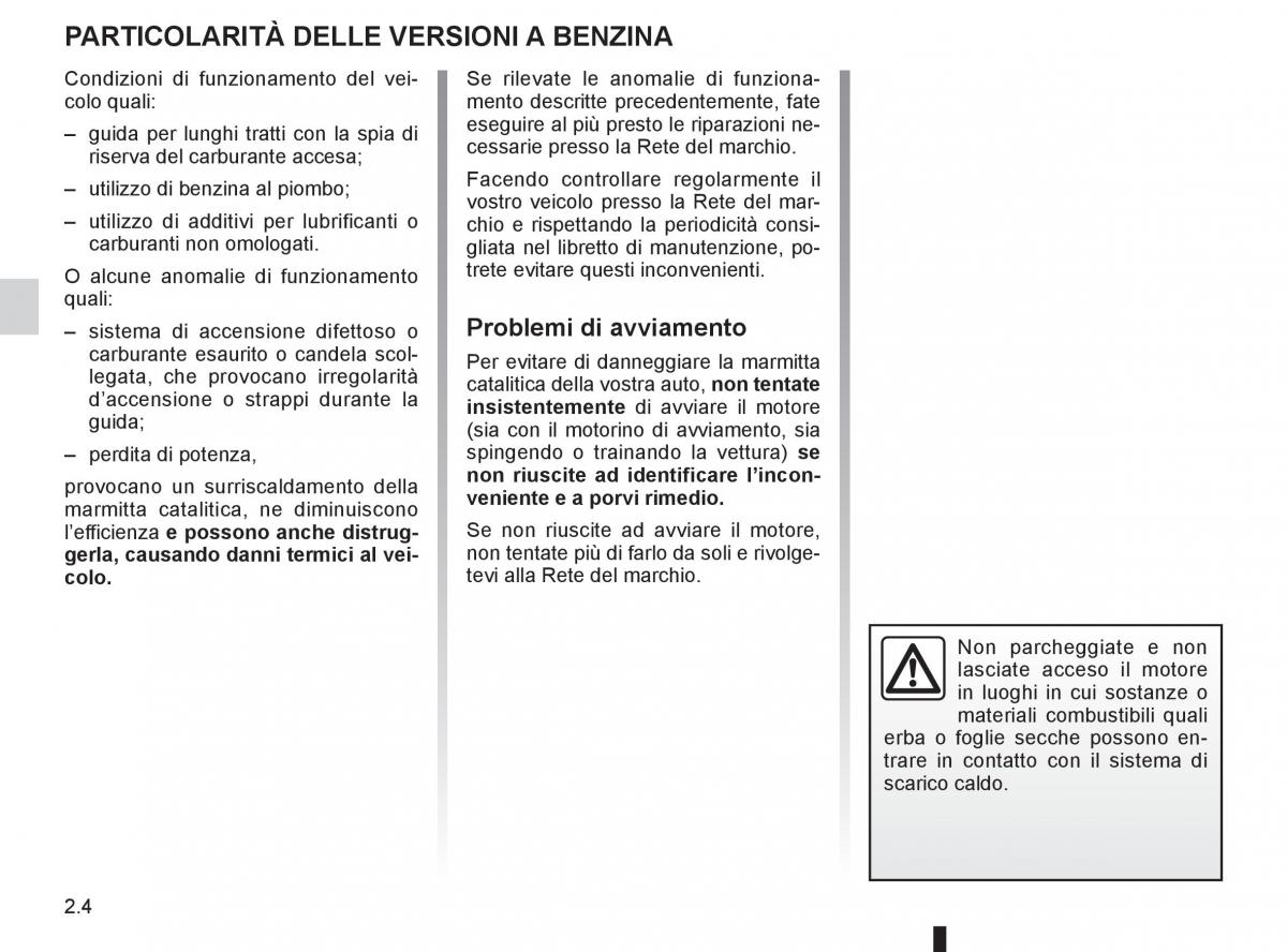 Renault Twingo II 2 manuale del proprietario / page 76