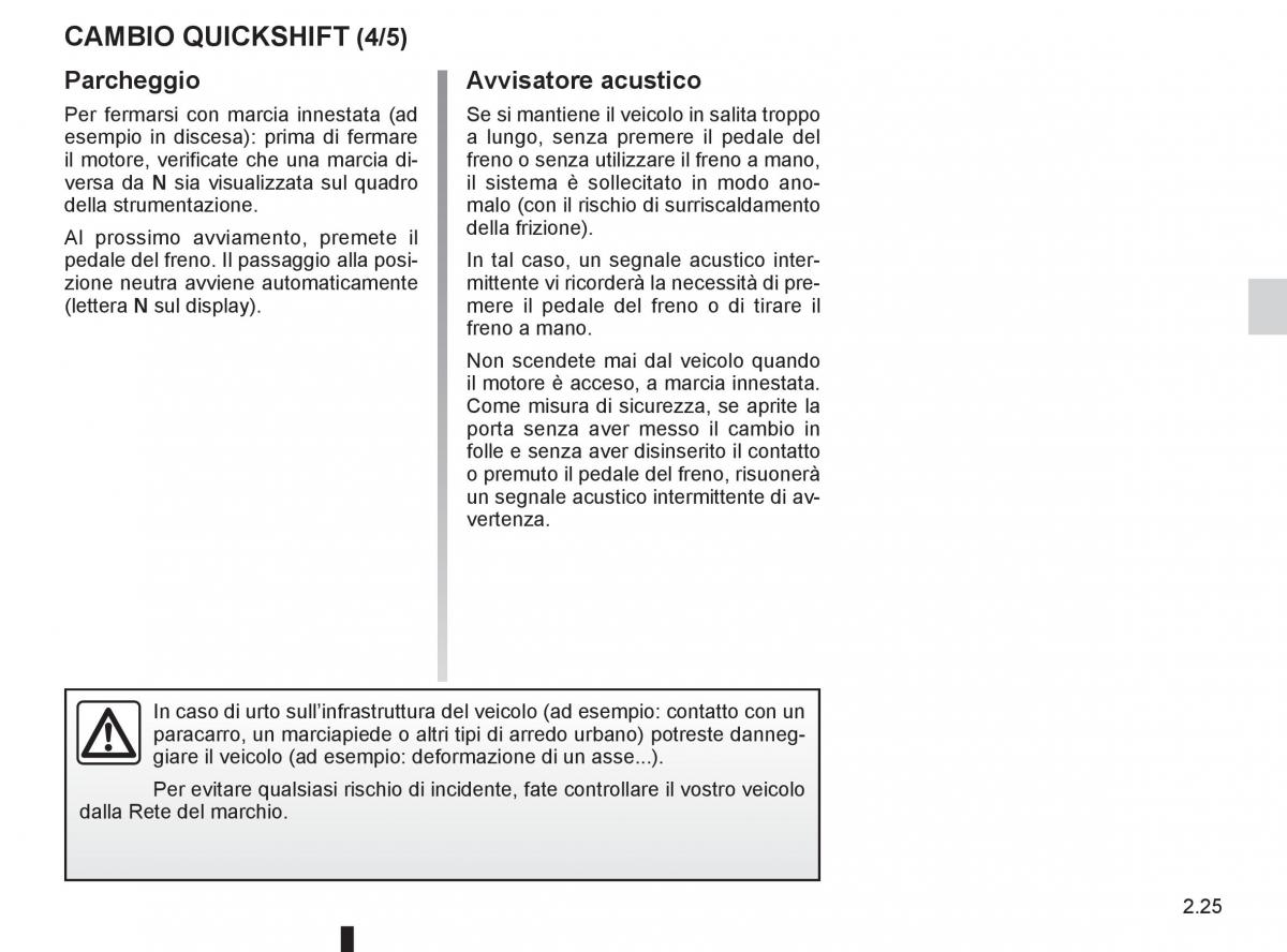 Renault Twingo II 2 manuale del proprietario / page 97