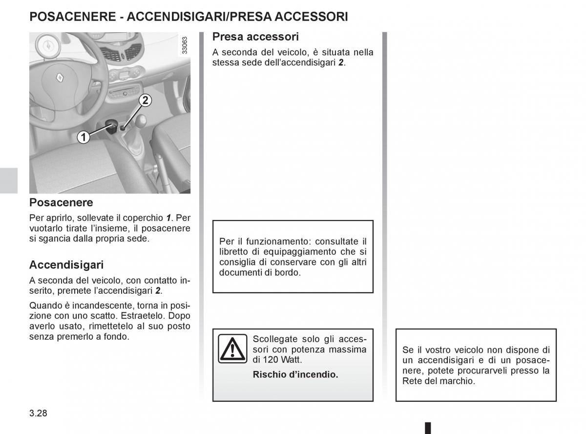 Renault Twingo II 2 manuale del proprietario / page 126