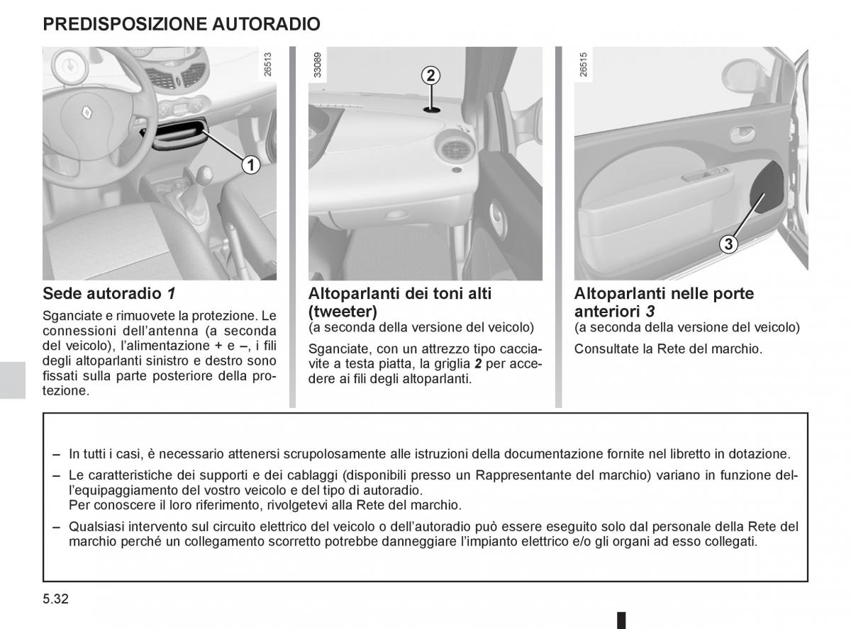 Renault Twingo II 2 manuale del proprietario / page 186