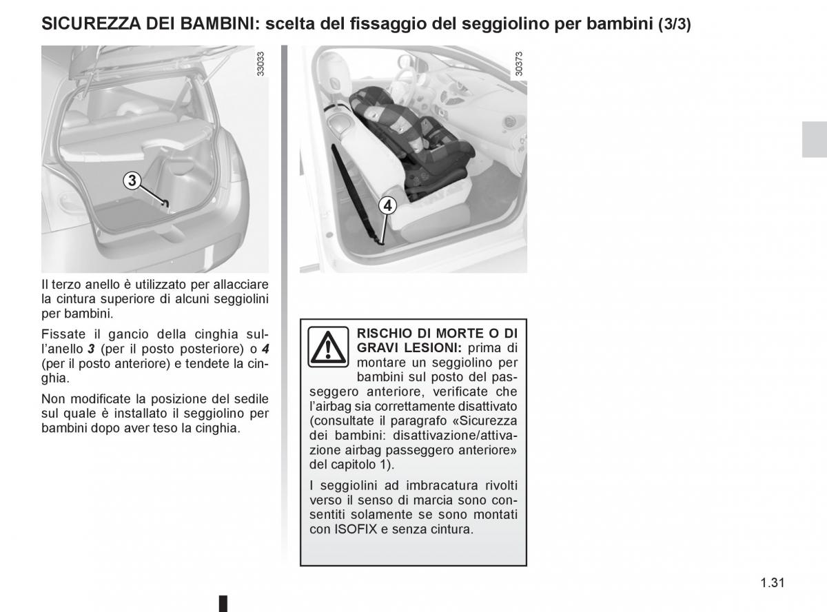 Renault Twingo II 2 manuale del proprietario / page 37