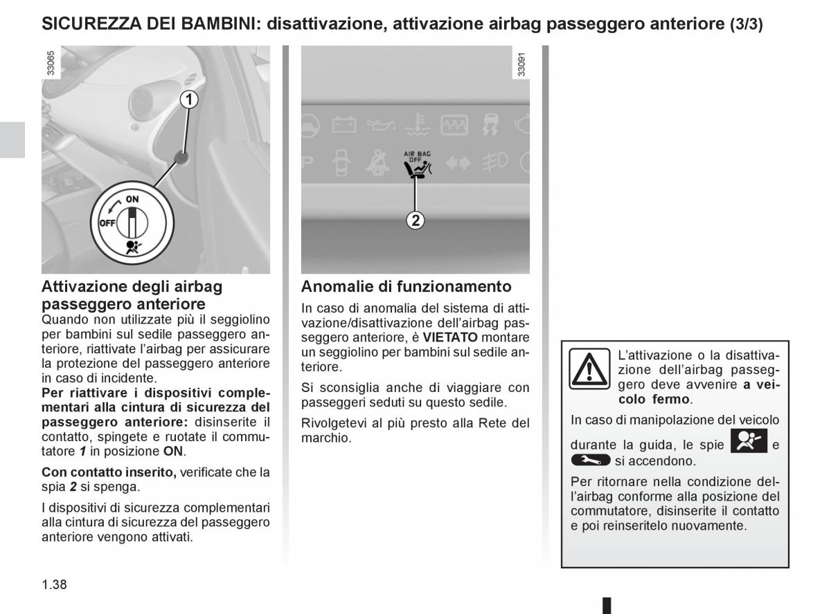 Renault Twingo II 2 manuale del proprietario / page 44