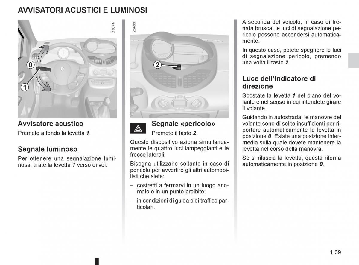 Renault Twingo II 2 manuale del proprietario / page 45