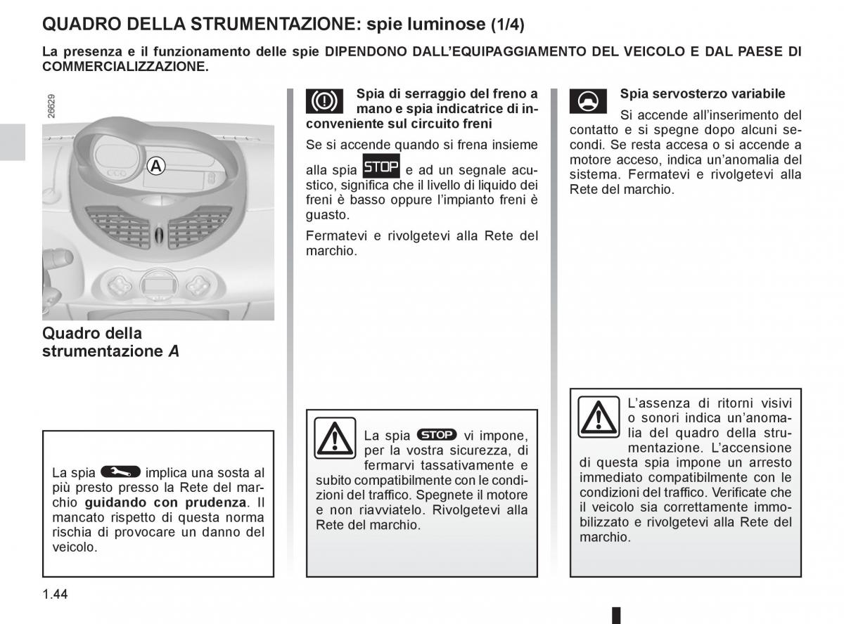 Renault Twingo II 2 manuale del proprietario / page 50