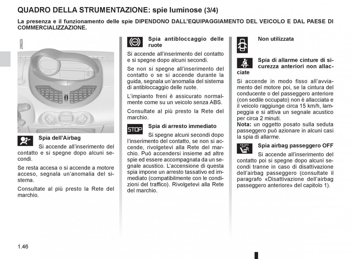 Renault Twingo II 2 manuale del proprietario / page 52