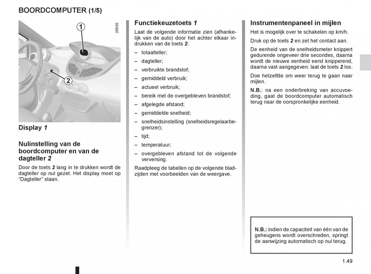 Renault Twingo II 2 handleiding / page 55