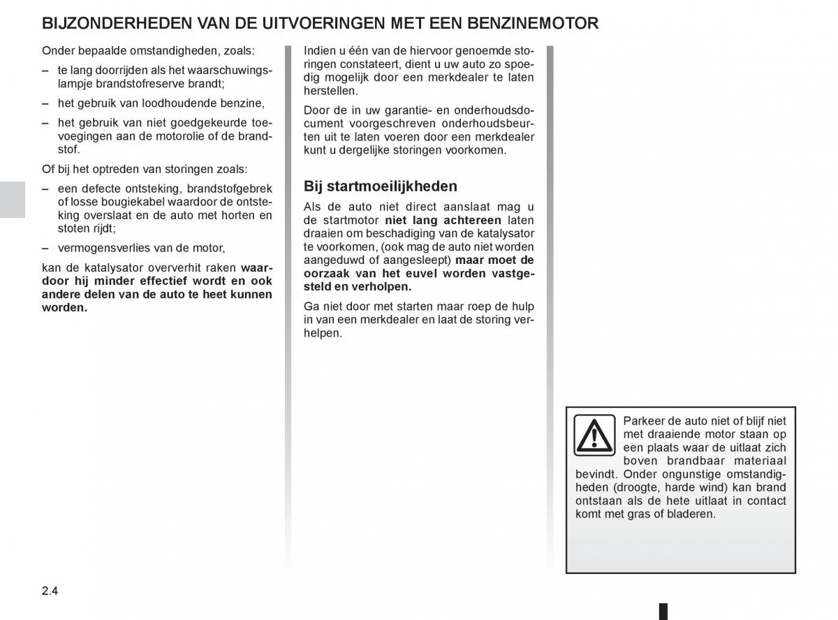 Renault Twingo II 2 handleiding / page 76