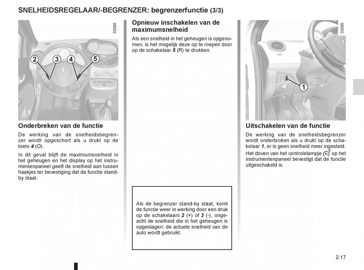 Renault Twingo II 2 handleiding / page 89