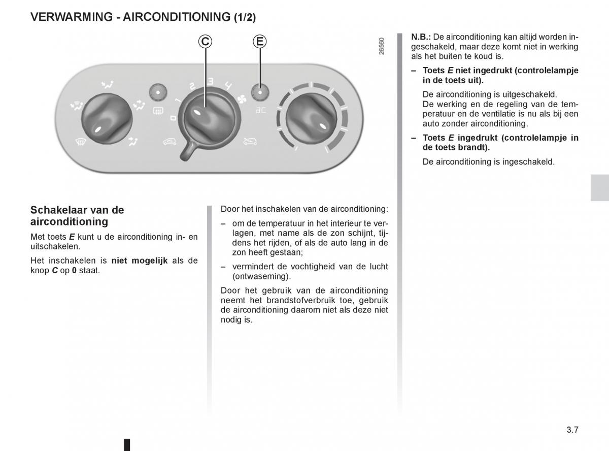 Renault Twingo II 2 handleiding / page 105