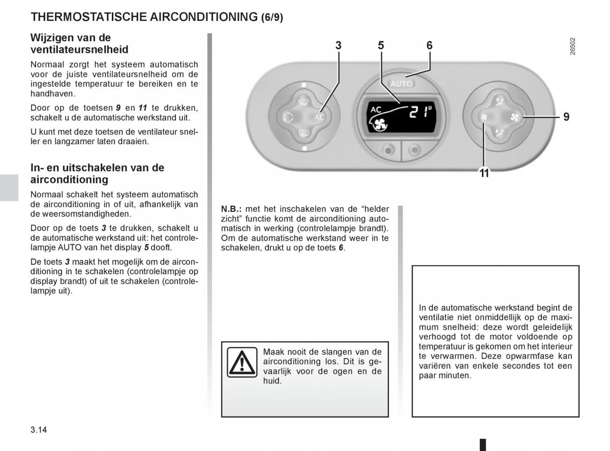 Renault Twingo II 2 handleiding / page 112