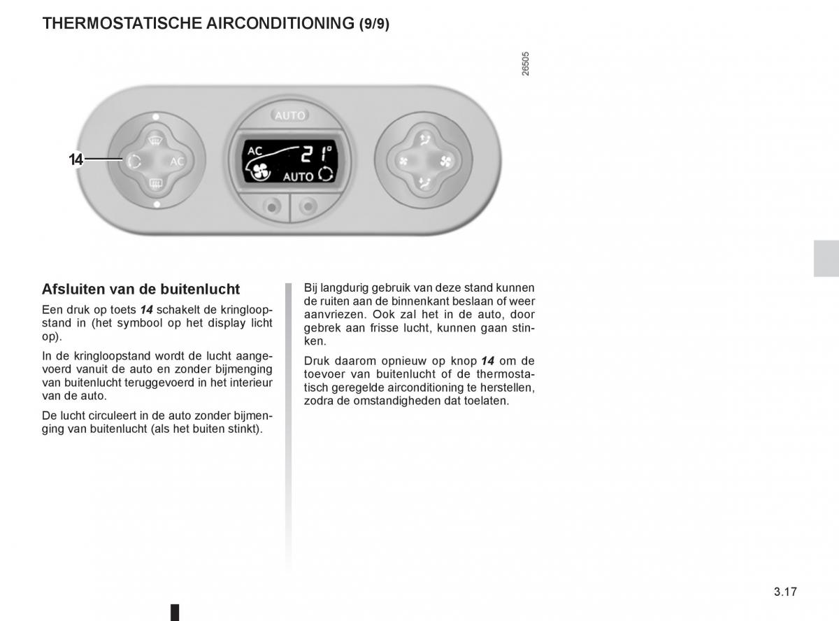 Renault Twingo II 2 handleiding / page 115