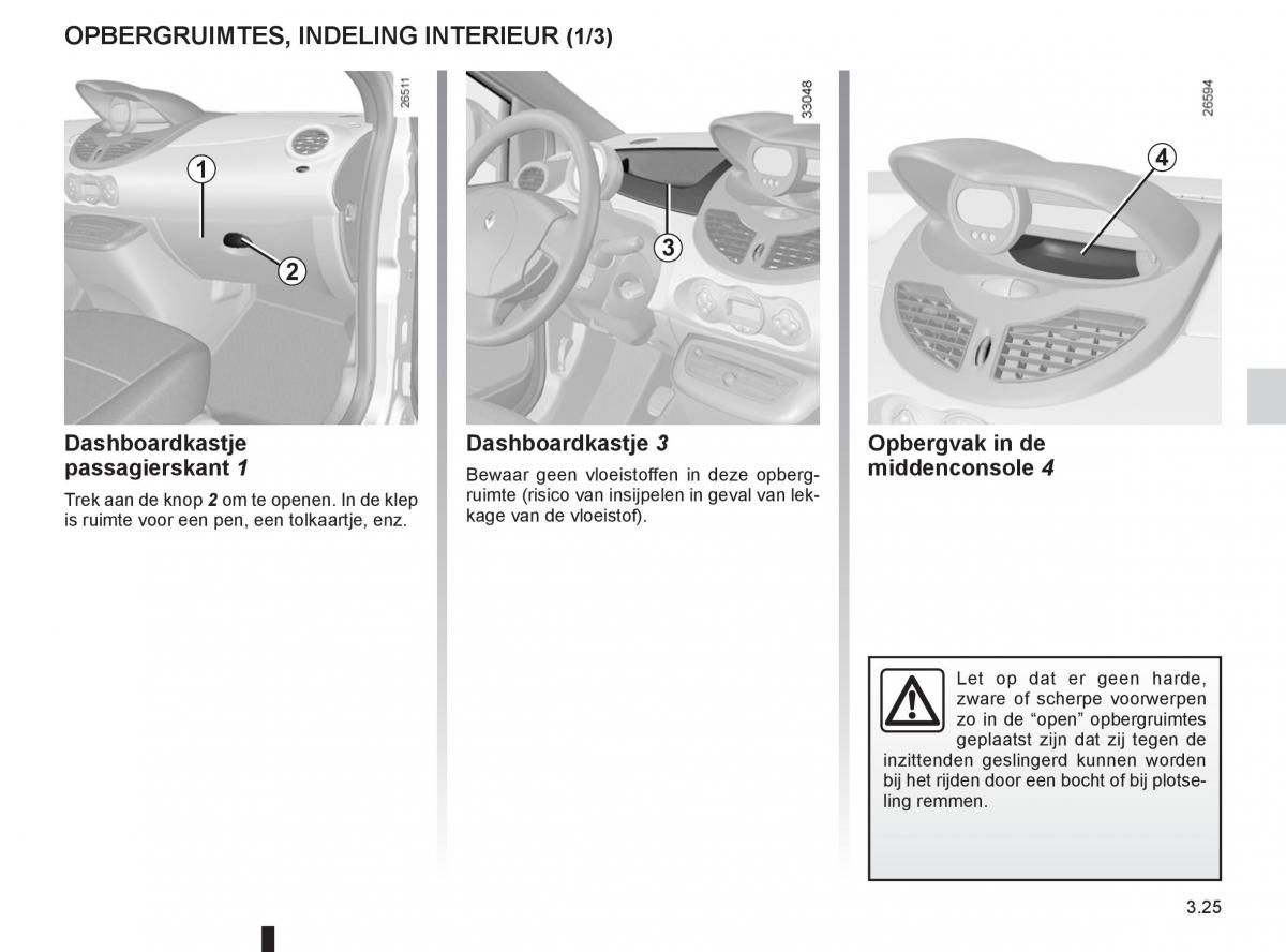 Renault Twingo II 2 handleiding / page 123