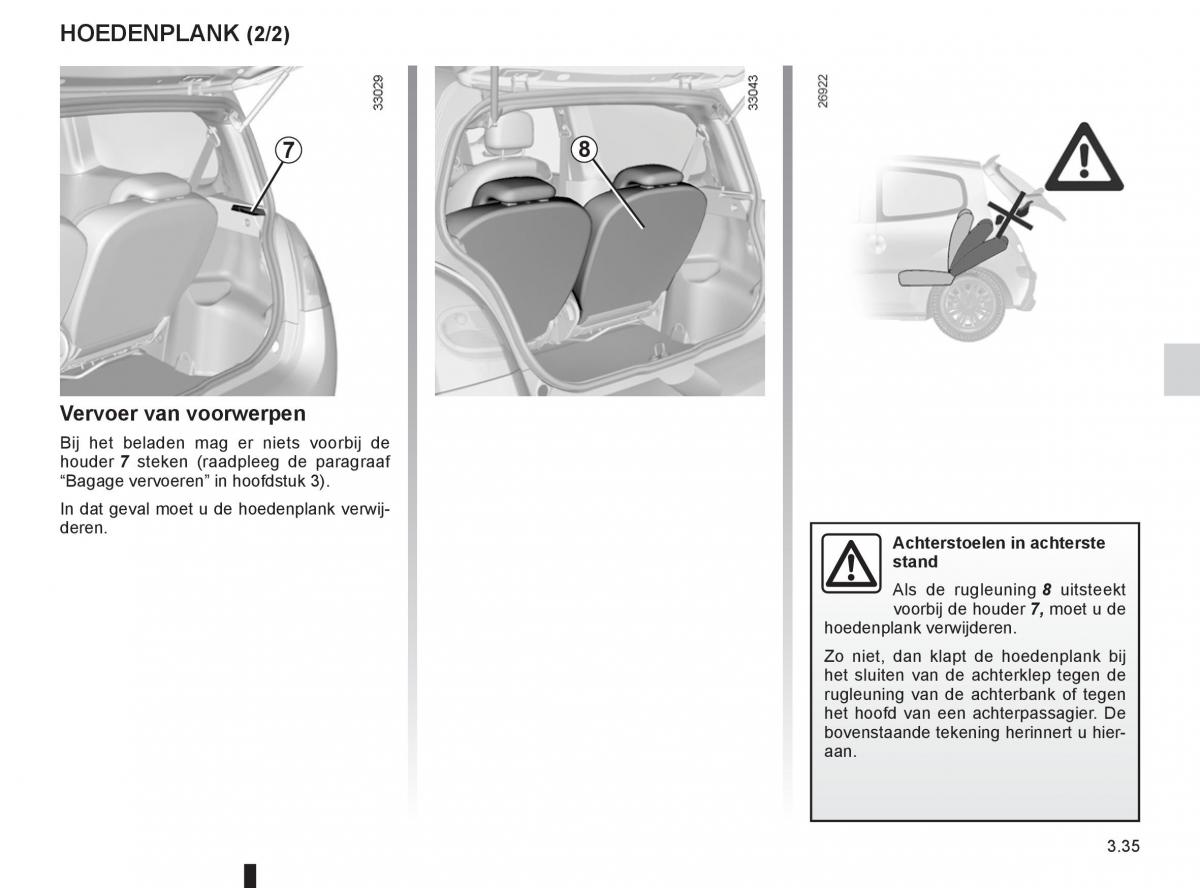 Renault Twingo II 2 handleiding / page 133