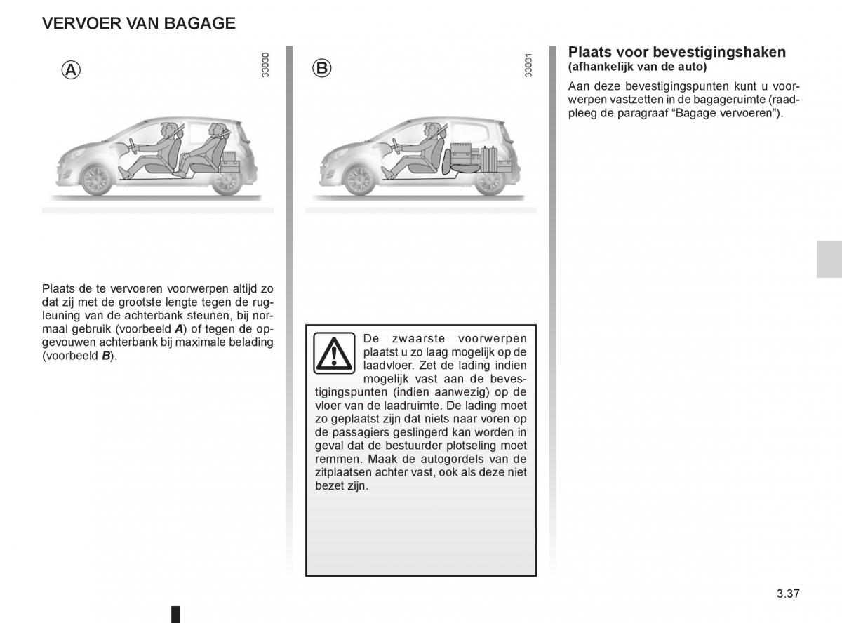 Renault Twingo II 2 handleiding / page 135