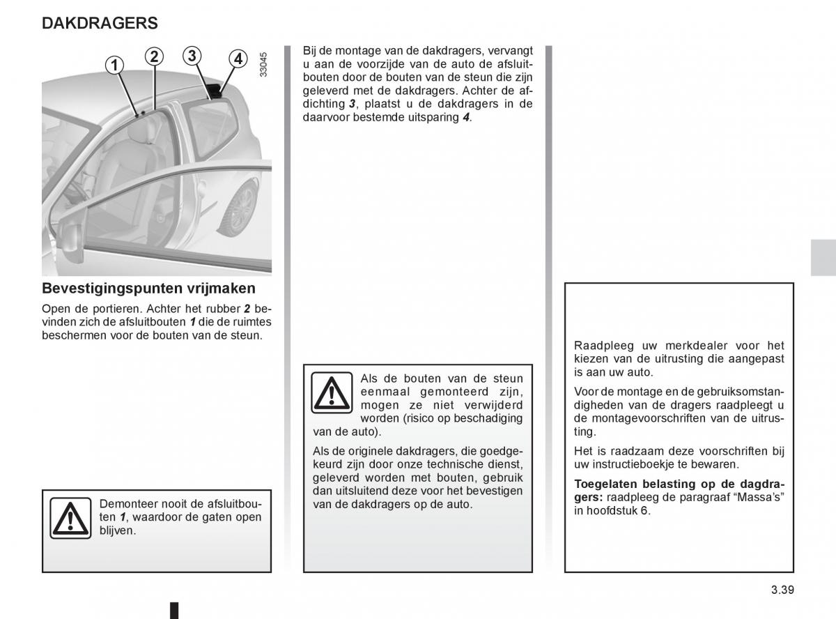 Renault Twingo II 2 handleiding / page 137