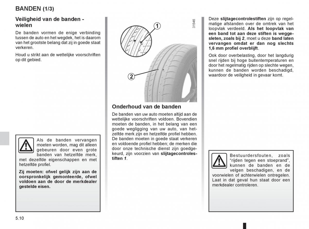 Renault Twingo II 2 handleiding / page 164